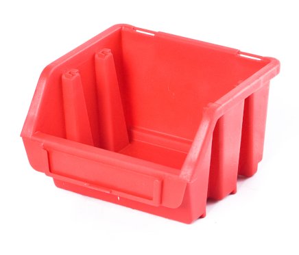 Ergobox 1 műanyag tartály - piros szín - 1