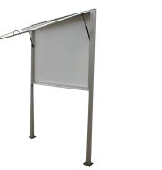 HO60 egyszárnyú kétoldalas vitrin támasztékokkal - 30 x A4
