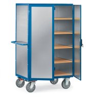 Szekrényes kocsi polcokkal 5592, 5593 alu (2 modell)