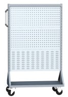 Perforált állvány PSZ 22 B S1 kétoldalas kerekeken 6 panelhez