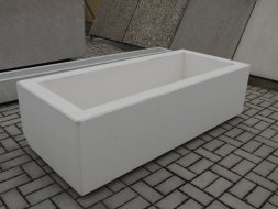 Beton téglalap alakú virágcserepek (4 modell)