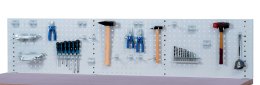 Perforált panel 2000 mm hosszú asztalokhoz, 03.81.104A típus