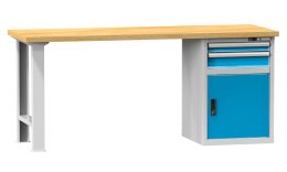 D sorozat műhelyasztalok, szélesség 2000, mélység 700 vagy 800, magasság 880 vagy 890 mm (6 modell)
