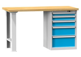 H sorozatú műhelyasztalok, szélesség 1500, mélység 700 vagy 800, magasság 880 vagy 890 mm (6 modell)
