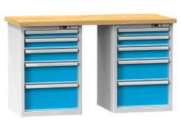 Műhelyasztalok O sorozat, szélesség 1500, mélység 700 vagy 800, magasság 880 vagy 890 mm (6 modell)