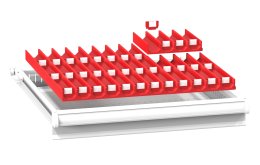 Műanyag fiókelválasztó ZA 27 x 27D