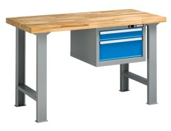 Műhelyasztalok B sorozat, szélesség 1500, mélység 700 vagy 800, magasság 880 vagy 890 mm (6 modell)