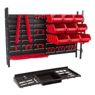 Rögzítő Wall Max műanyag panel szerszámtartókkal és Ergoboxokkal