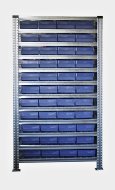 Állvány ládákkal 100 x 230 mm - 44 db (4 modell)