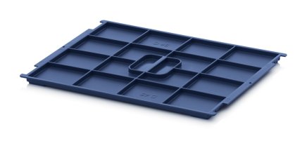 Fedél R-KLT szállítóhoz 400 x 300 mm - R-KLT-D 45 - 1