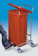 Hulladék- és ruhanemű-válogató kocsi PEDALBAG I. zsák nélkül (5 modell)