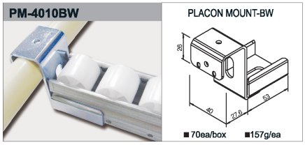 PM-4010BW típusú görgős síntartó - 1