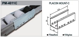 PM-4011C típusú görgős síntartó