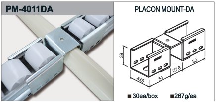 PM-4011DA típusú görgős síntartó - 1