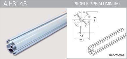 AJ-3143 alumínium profil - 1