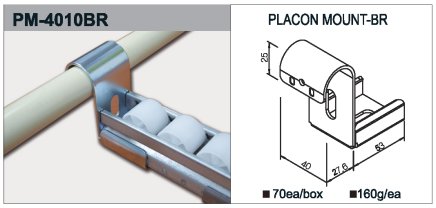 PM-4010BR típusú görgős síntartó - 1
