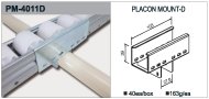PM-4011D típusú görgős síntartó