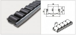 Görgős pálya PL-601F_EM (ESD), görgők átmérője 30 mm