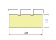 Függesztett zseb az NP-0300 címkéhez - 2