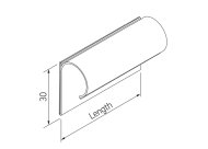 Címketartó LH-3030CS, 300 x 30 mm - 2