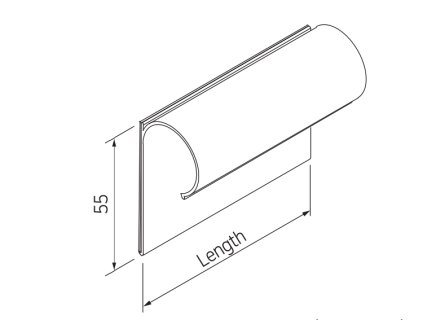 Címketartó LH-5010CL, 100 x 55 mm - 2