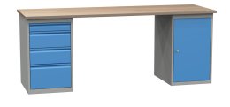 Műhelyasztal alaptartállyal SD42135 2100 mm