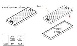 Rács FIP/CSC.9250 gyűjtőmedencéhez