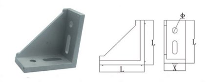 Szög 90°, 60 x 28 mm - 1