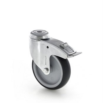 Forgó műszerkerék fékkel, átmérő 100 mm - 1