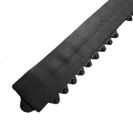 Fekete gumi elülső él "férfi" Diamond Plate Tile szőnyeghez