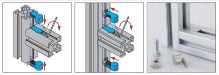 Bilincs a KCR1-40 profilok összekötéséhez - 3