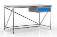 Műhelyasztal egy fiókos konténerrel 1500 mm széles, 24040537 - 4