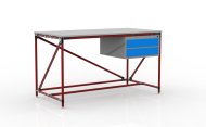 Konténeres műhelyasztal két fiókkal, szélessége 1500 mm, 24040538 - 2