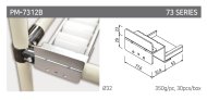 PM-7312B típusú görgős síntartó