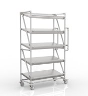 Ládatartós kocsi 1000 mm széles ferde polcokkal, SP10040 (4 modell) - 1