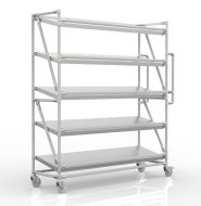 Ládatartós kocsi 1500 mm széles ferde polcokkal, SP15040 (3 modell)