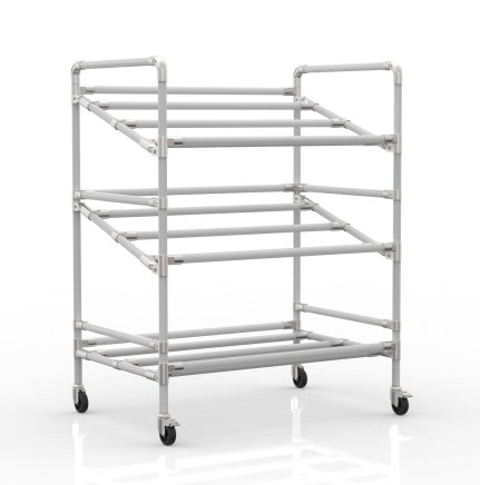 Rack kocsi ládákhoz, szélesség 972 mm, 24040230 - 1