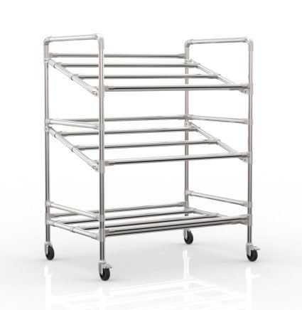 Rack kocsi ládákhoz, szélesség 972 mm, 24040230 - 4
