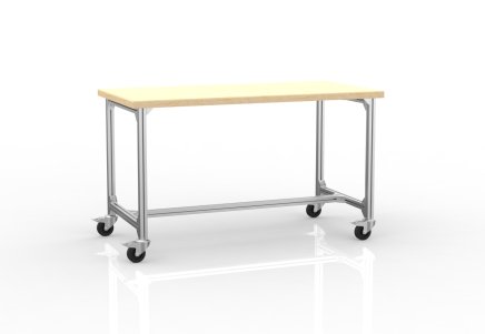 Mobil munkaasztal alumínium profilokból, szélessége 1500 mm - 1