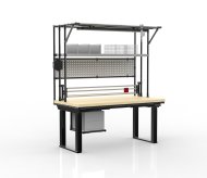 Elektromosan állítható magasságú csomagolóasztal maróval 24102230