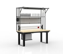 Elektromosan állítható magasságú csomagolóasztal maróval 24102230
