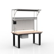 Elektromosan állítható magasságú íróasztal tartállyal és egy fiókkal 24111934 - 4