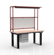 Elektromosan állítható magasságú íróasztal konténerrel és három fiókkal 24111938 - 2
