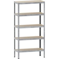 Kovona csavar nélküli állvány 150 kg N285P0 típusú laminált polcokkal