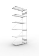 S3 kiegészítő polckapocs, horganyzott, 500 mm mély (6 modell)