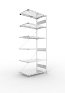S3 kiegészítő polckapocs, horganyzott, 600 mm mély (6 modell)