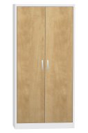 Fém szekrény SPS 02EL típusú laminált ajtókkal