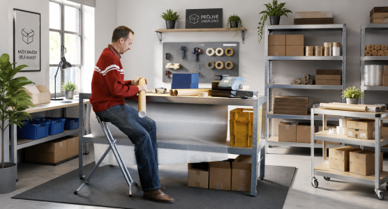 Csomagoló asztalok és munkahelyek